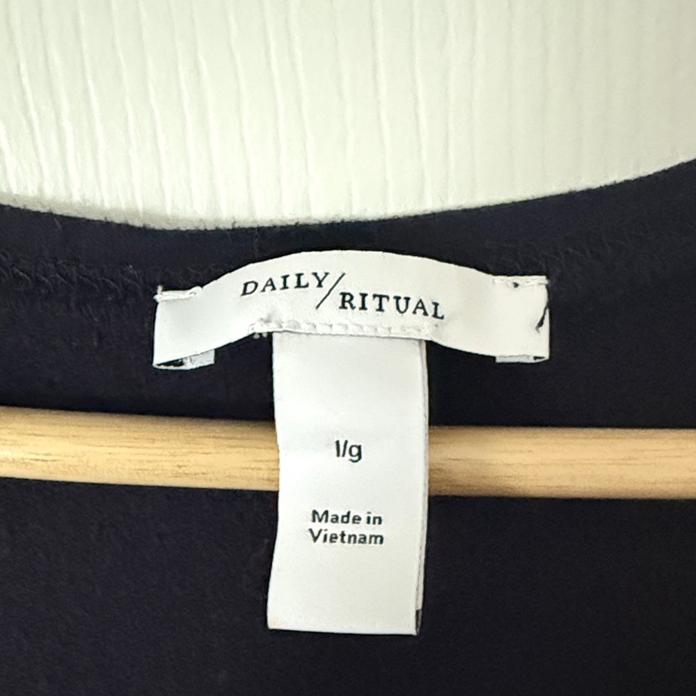 Daily Ritual Navy Jumpsuit - Picture 2 of 4